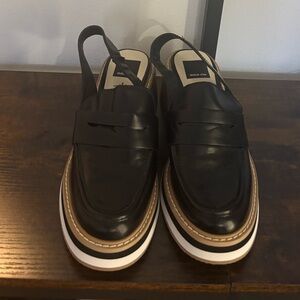 NWOT Dolce Vita Black Slingback Loafers